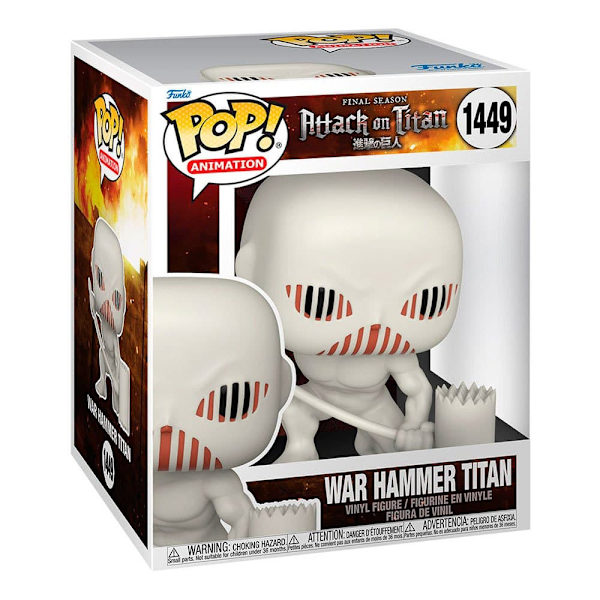 Funko Attack On Titan Överdimensionerad Pop! Vinylfigur War Hammer Titan 15 Cm Vit