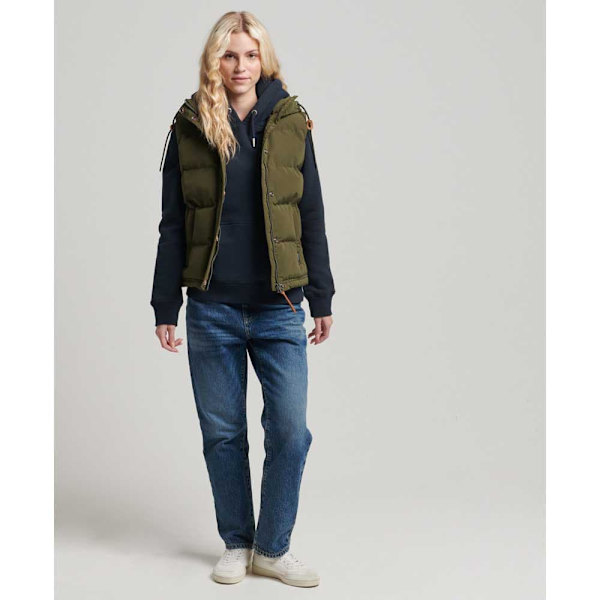 Superdry Väst Everest Grönt M Kvinna