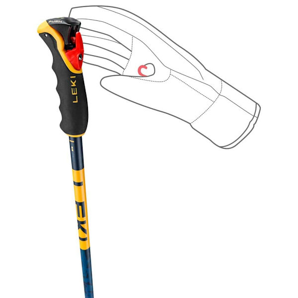 Leki Alpino Stænger Spitfire 3d Gylden 95 cm
