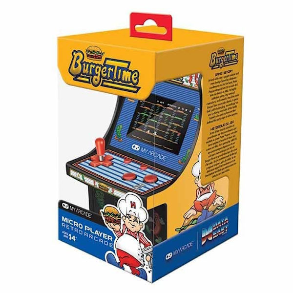 My Arcade Micro Player Burger Time Retrokonsol Blå One Size / EU Plug