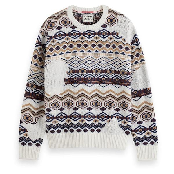 Scotch & Soda 178529 Tröja Flerfärgad S Man