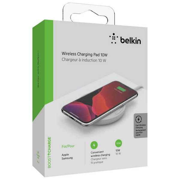 Belkin 10w Micro Usb Laddar Vaddera Med Psu & Micro Usb Kabel- Vit