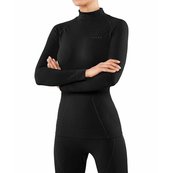 Falke Maximum Warm Langærmet Baselayer Sort L Kvinde