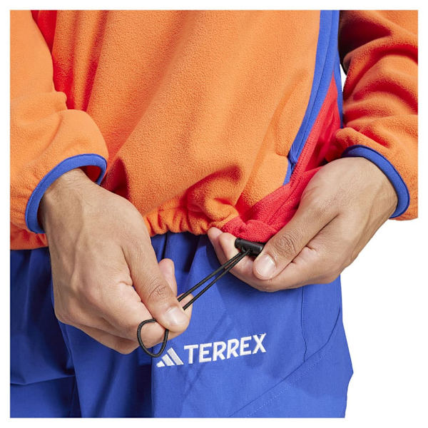 Adidas Terrex Multi Climawarm Fleecejakke Med Halv Lynlås Orange,Blå L Mand
