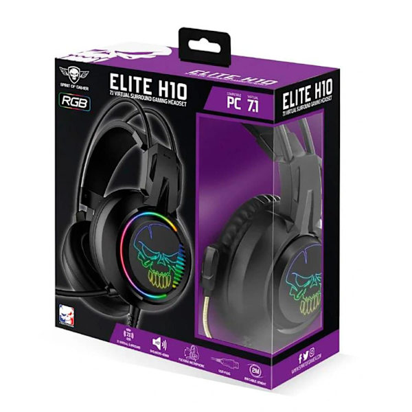 Spirit Of Gamer Spelheadset Elite H10 Svart