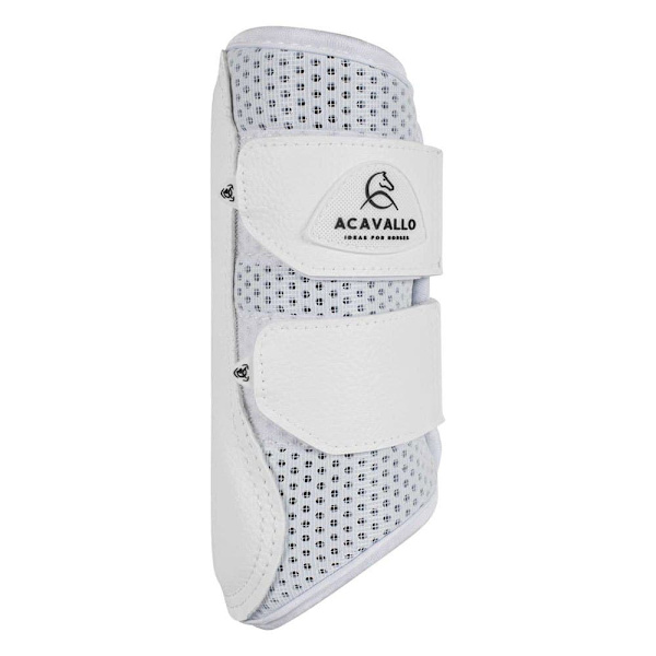 Acavallo Perforated Neoprene Double Velcro Senstövlar Vit XL