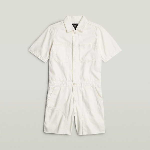 G-star Painter Playsuit Beige S Kvinna