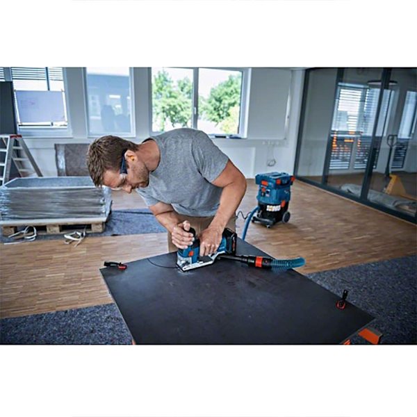 Bosch Professional Nøglehulssav Gst18v-155sc+2x4.0ah Proc+gal18v-40+l-boxx Søvfarvet