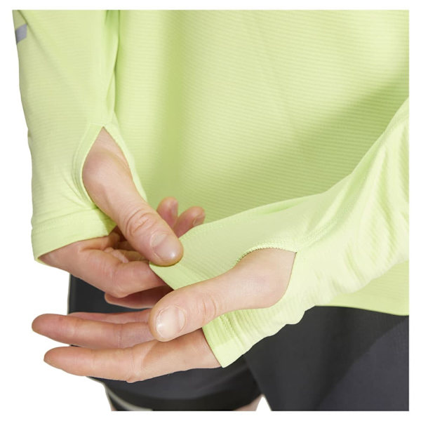 Adidas Ultimate Running Reflective T-shirt Med Lång ärm Gul M Man