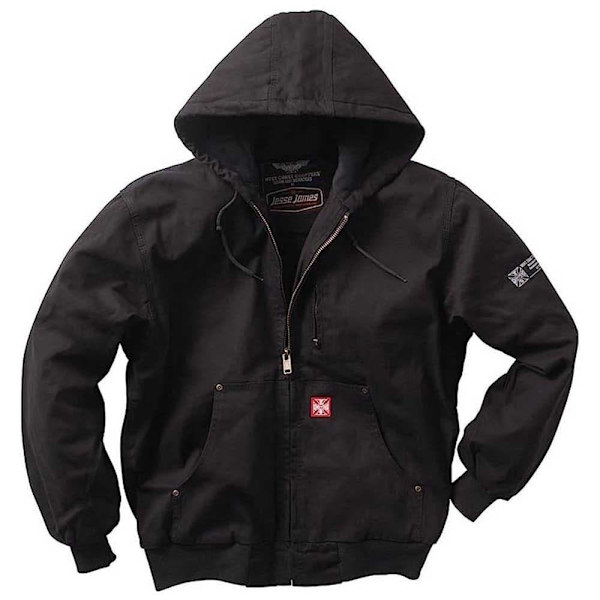 West Coast Choppers Jakke Heavy Duty Canvas Sort 3XL Mand