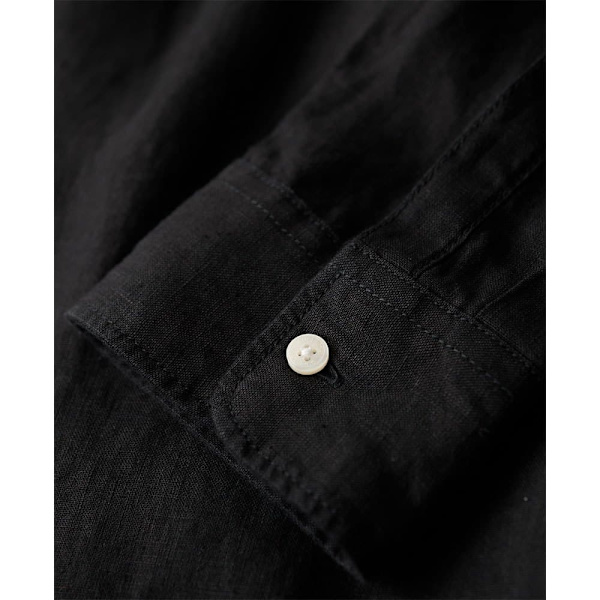 Superdry Långärmad Tröja Studios Casual Linen Svart L Man