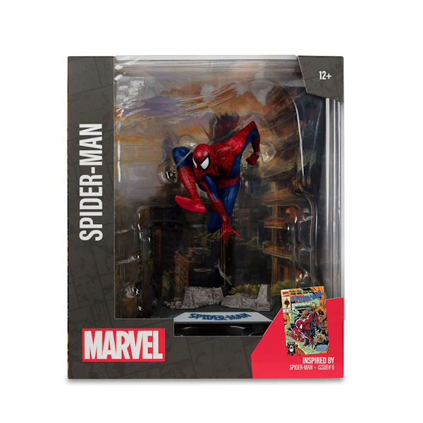 Mcfarlane Toys Marvel Pvc Statue 1/10 Spiderman 9 Cm Figur