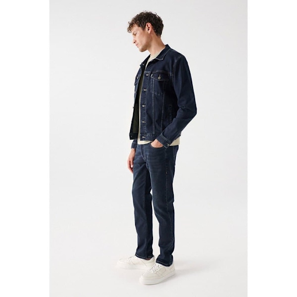 Salsa Jeans Jakke S-activ Regular Fit Blå M Mand