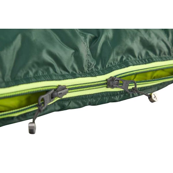 Nordisk Tension 500 Sovsäck Grönt Short / Left Zipper