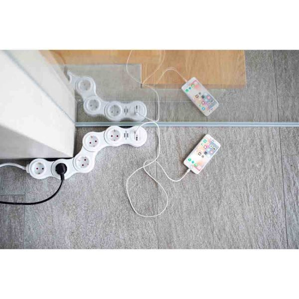 Brennenstuhl Strøms Strimmel Vario-power 5 Outlets Med Kontakt Transparent