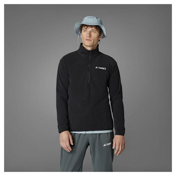 Adidas Multi Essentials Fleecejakke Med Halv Lynlås  XL Mand