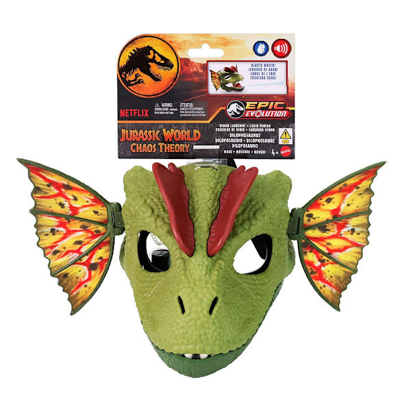 Jurassic World Venom Launchin Dilophosaurus-mask