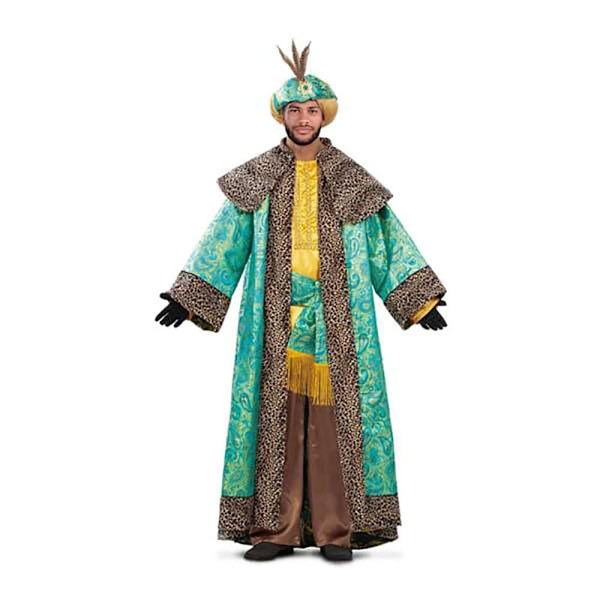 Viving Costumes Konge Brocade Custom Baltasar Grøn M-L