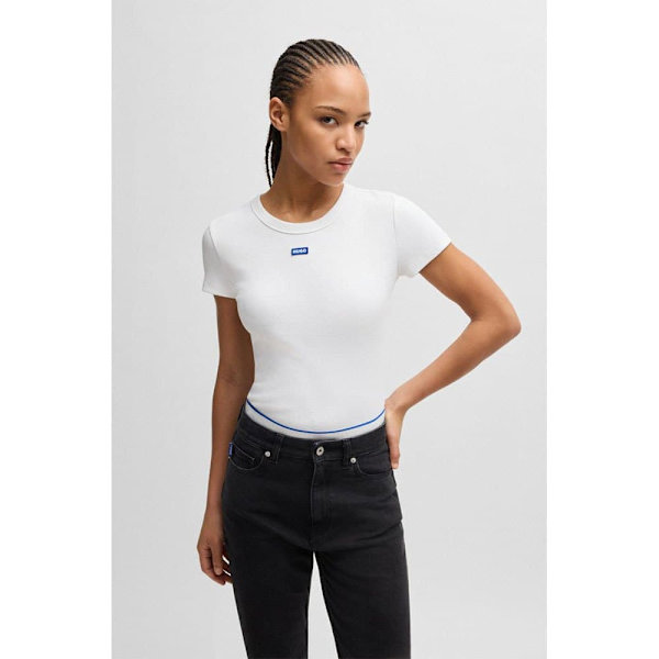Hugo Easy B 10257055 T-shirt Med Korte ærmer Hvid XL Kvinde