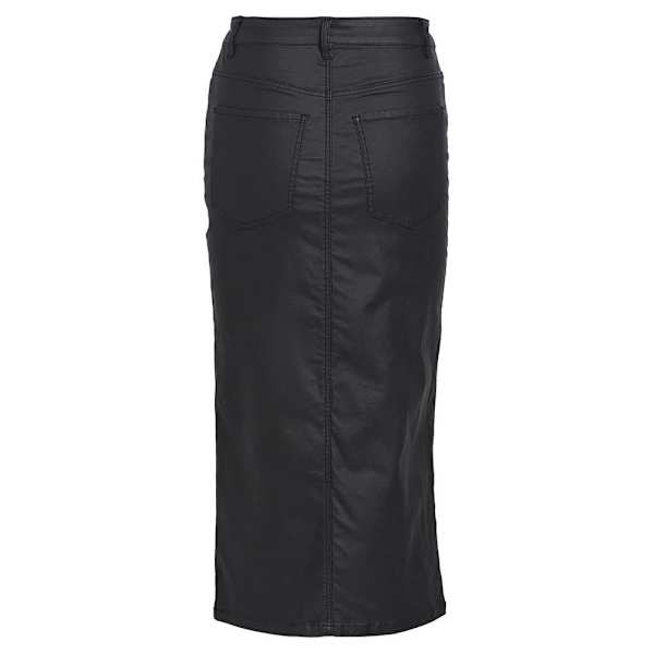 Object Naya Coated Lang Nederdel Sort XS Kvinde