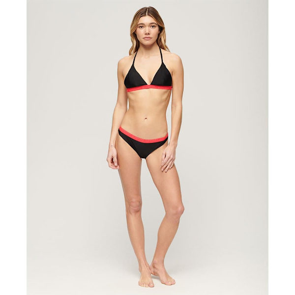 Superdry Elastic Classic Bikinitrusser Sort XL Kvinde