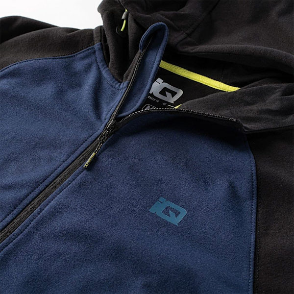 Iq Sweatshirt Med Fuld Lynlås Silve Blå S Mand
