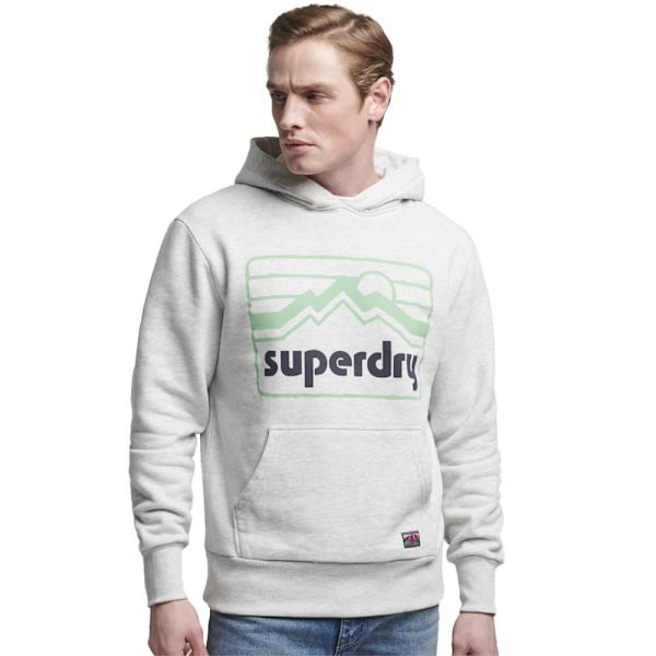 Superdry Hættetrøje Vintage 90s Terrain Hvid XL Mand