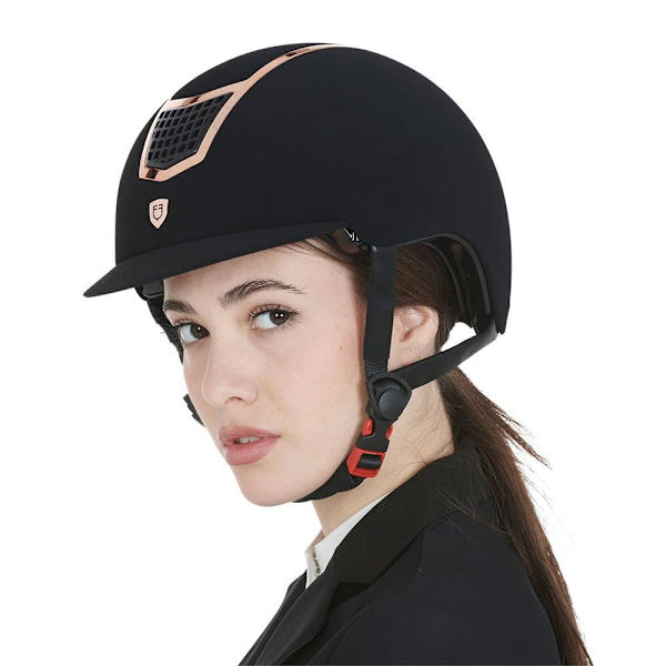 Equestro Hjelm Modello Eclipse Plain Velvet (3 Padding)  56-58 cm