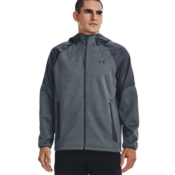 Under Armour Sweatshirt Med Full Dragkedja Swacket Grå L Man