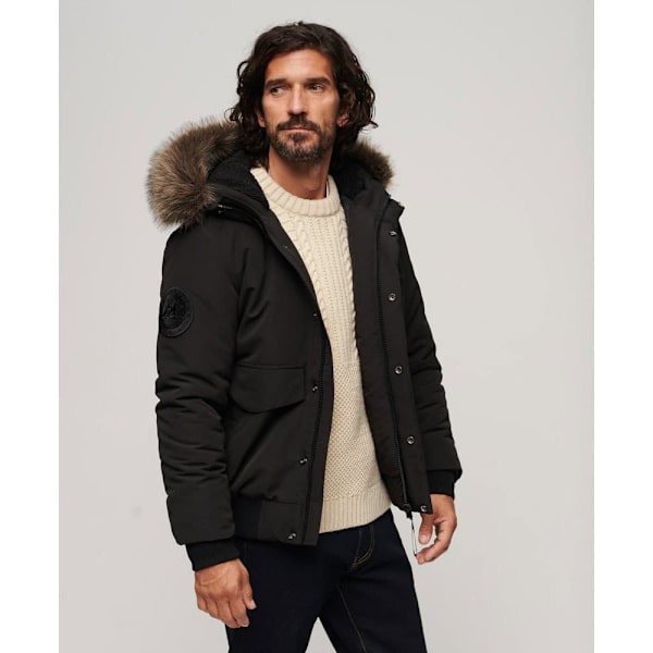 Superdry Puffer Takki Everest Musta L Mies