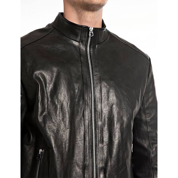 Replay Læderjakke M8385.000.84950 Sort M Mand