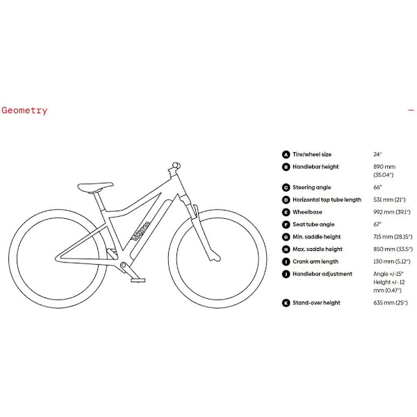 Woom El-cykel Up 5 24´´ Søvfarvet