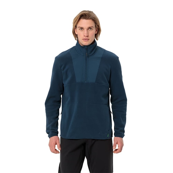 Vaude Mineo Fleece Med Halv Dragkedja Blå L Man