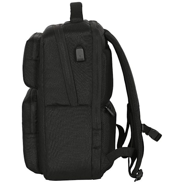 Safta Real Madrid Premium 2 Pockets 15.6´´+usb Kannettava Tietokone Reppu Musta