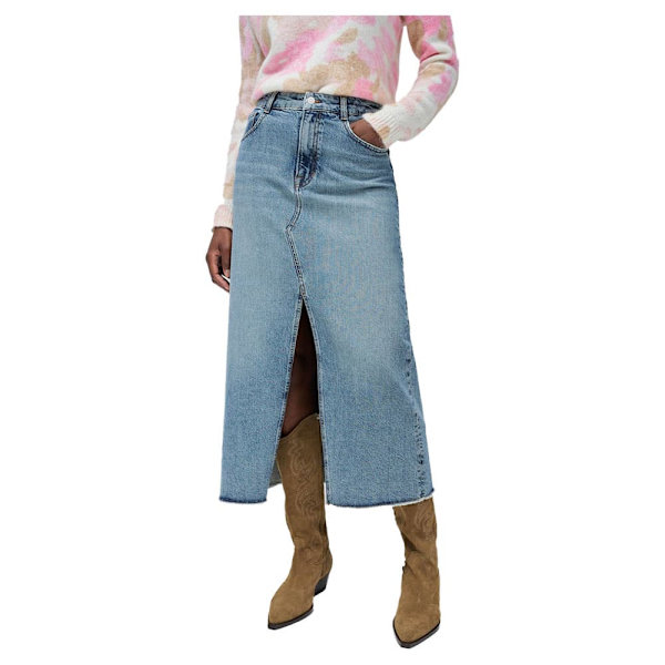 Salsa Jeans 21008776 Kort Nederdel Blå 32 Kvinde