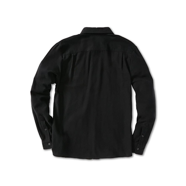 Volcom Caden Solid Skjorte Med Lange ærmer Sort S Mand
