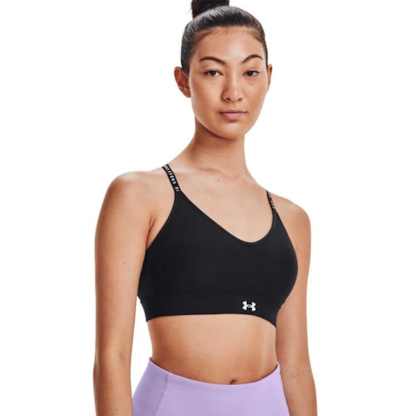 Under Armour Top Lav Støtte Infinity Covered Sort XS Kvinde