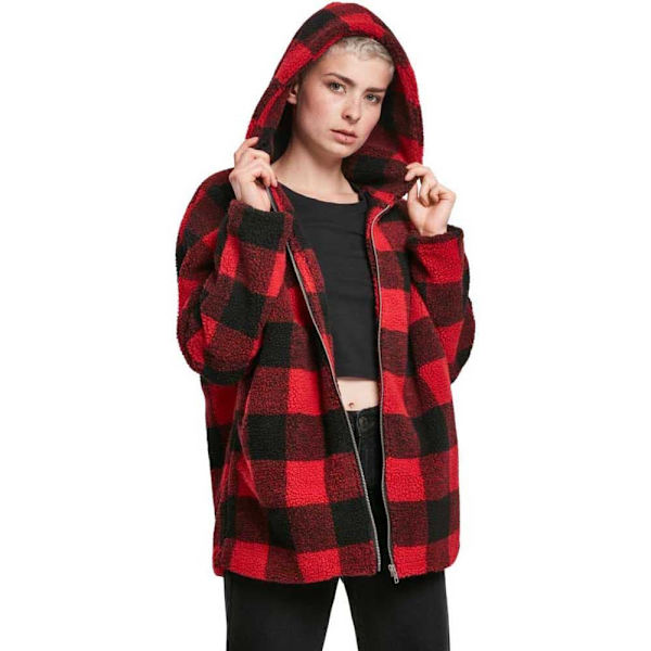 Urban Classics Takki Oversized Check Punainen 2XL Nainen