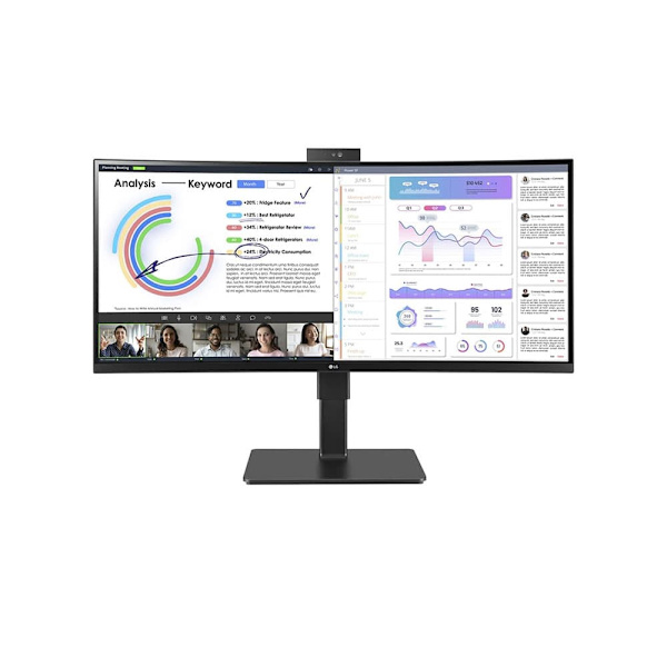 Lg 34bq77qc-b 34´´ Uwqhd Ips Led Skärm Svart