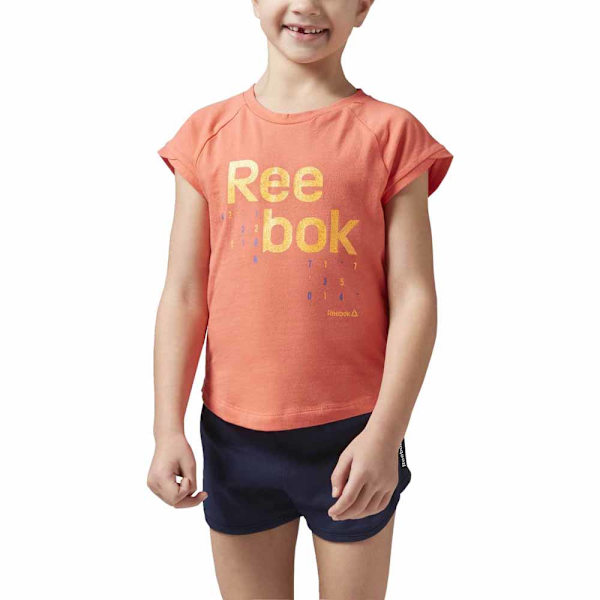 Reebok Träningsoverall Essentials Logo Orange 7-8 Years