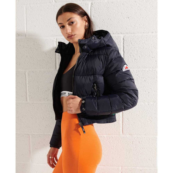 Superdry Crop Jacka Svart 14 Kvinna