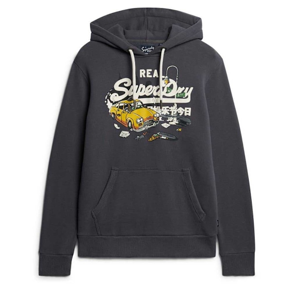 Superdry New York Vl Graphic Hættetrøje Grå L Mand