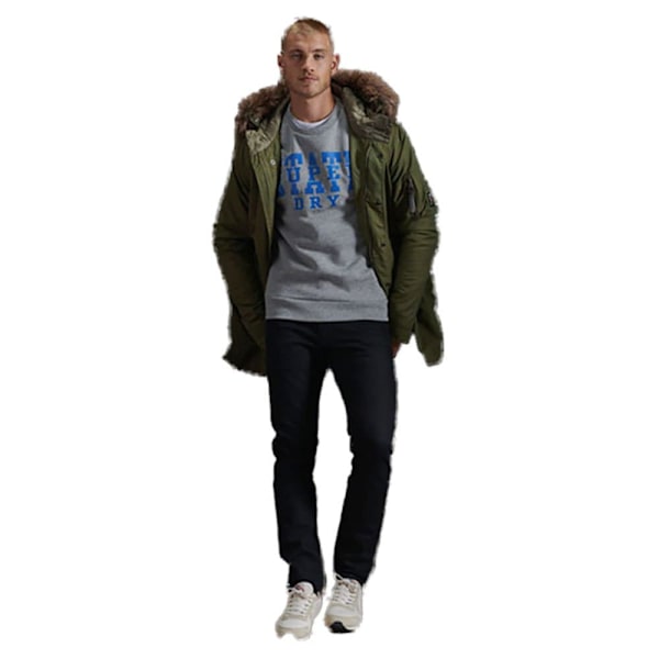 Superdry Jakke Service Fur Trim Grøn XS Mand