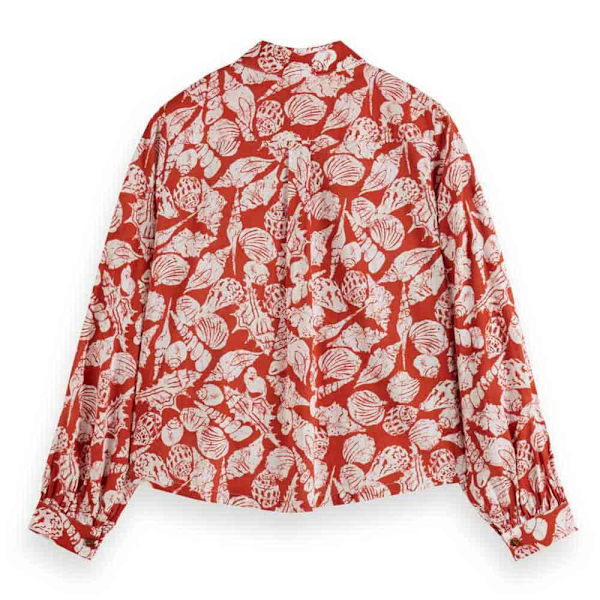 Scotch & Soda Lang ærmet Skjorte Printed Balloon  36 Kvinde
