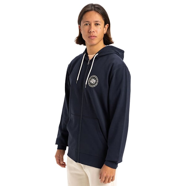 Quiksilver Circle Back Sweatshirt Med Lynlås Blå L Mand
