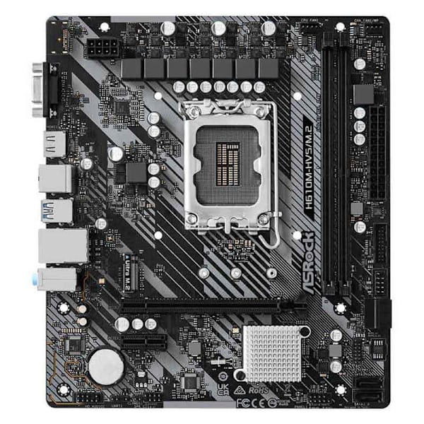 Asrock Bundkort H610m-hvs Sort