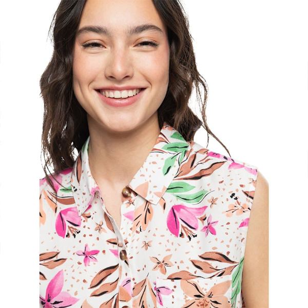 Roxy Ärmlös Blus Tropical View Flerfärgad M Kvinna