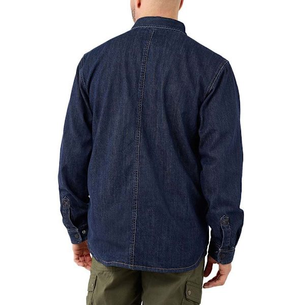 Carhartt Denimjakke Med Afslappet Pasform Snap Front Grå XL