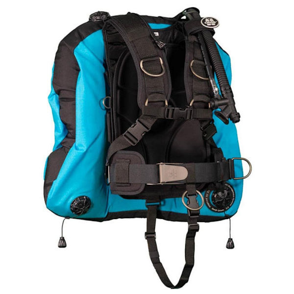 Oms Iq Lite With Deep Ocean 2.0 Bcd Blå,Sort M-L