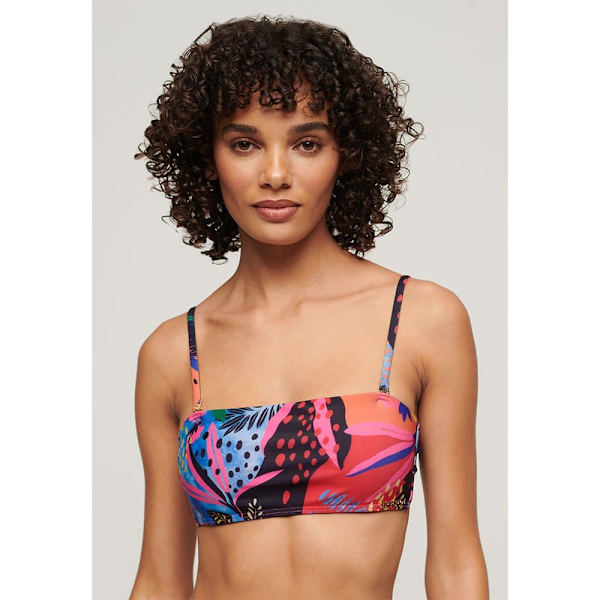 Superdry Tropical Bandeau Bikinitopp Flerfärgad XL Kvinna